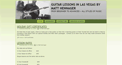 Desktop Screenshot of lasvegasguitarteacher.com